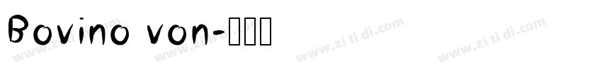 Bovino von字体转换